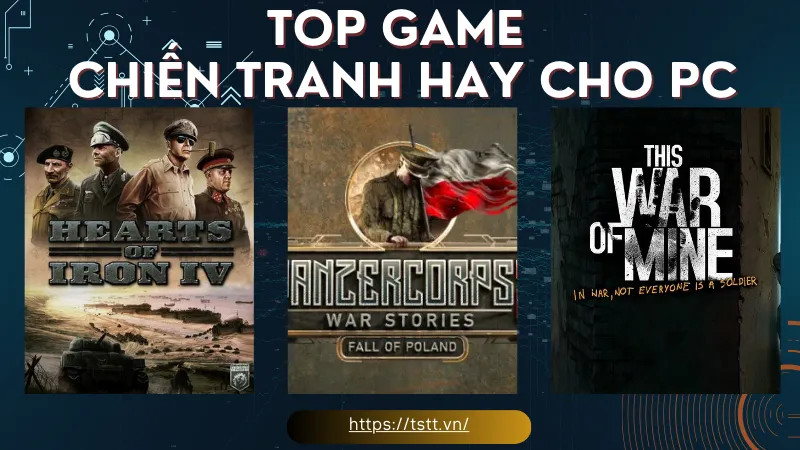 top game Chiến tranh hay cho pC